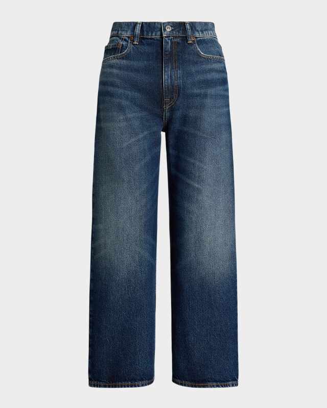 High-Rise Wide-Leg Crop Jeans